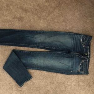 Dark Wash American Eagle Skinny Jeans